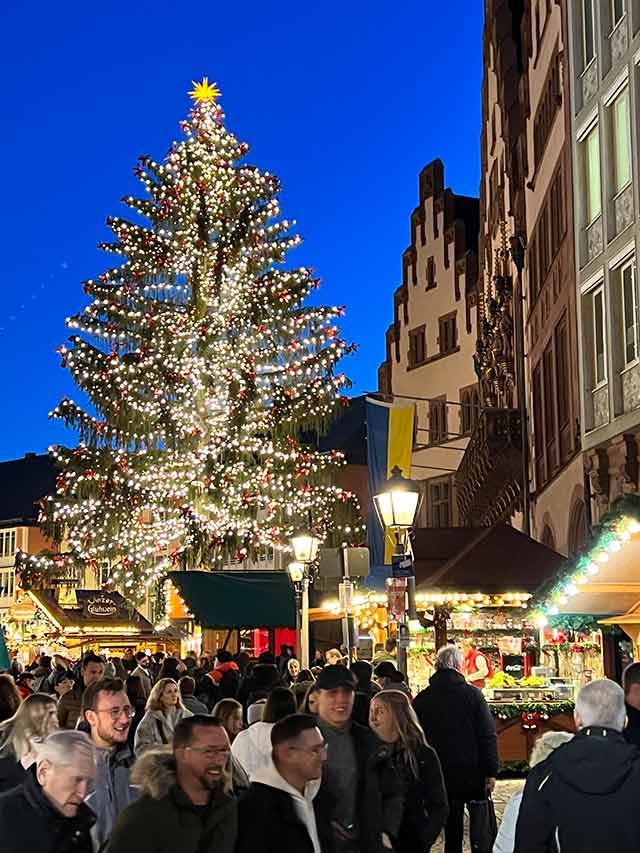 Frankfurt Weihnachtsmarkt 2022 am Mainufer