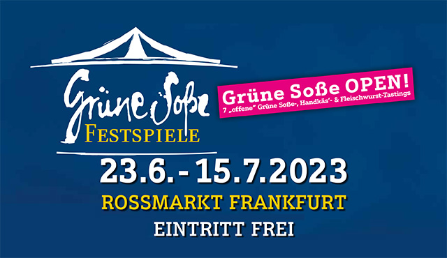 Grüne Soße Festspiele Frankfurter 2023 auf dem Roßmarkt