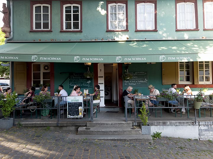 Zum Schwan Frankfurter Gasthaus Mainufer Frankfurt 
