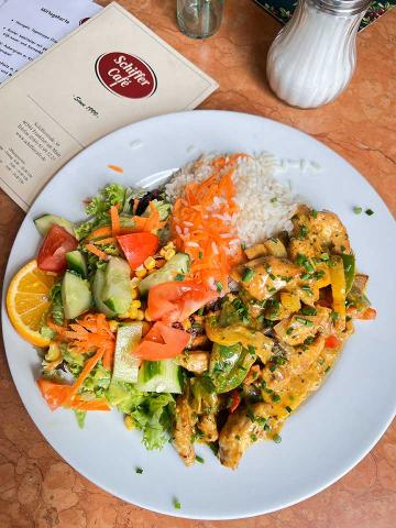 Schiffer Café Sachsenhausen Frankfurt Kuchen Frühstück Speise